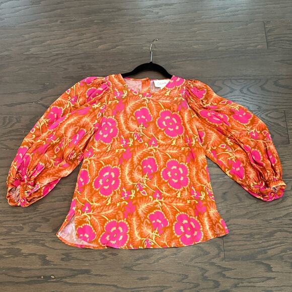 CLEOBELLA Vibrant Floral Blouse Size XS - Picture 1 of 10